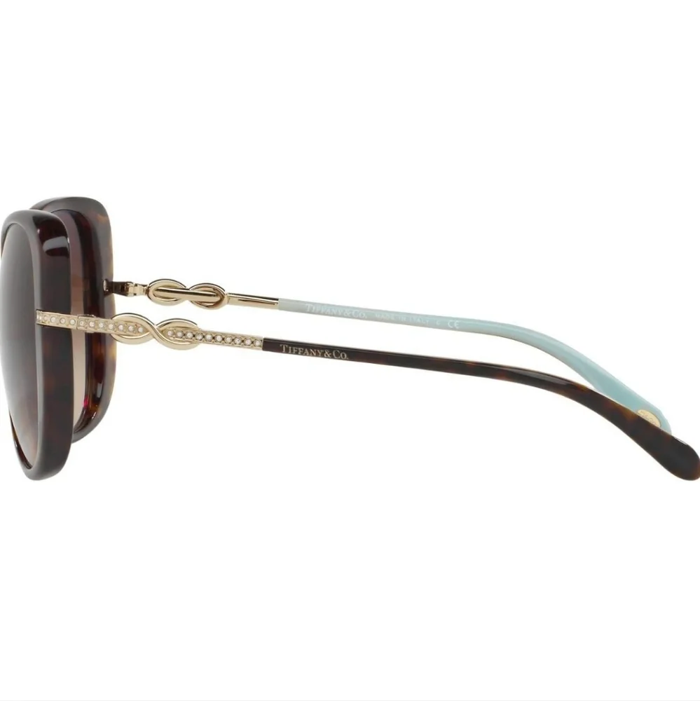Tiffany & Co TF4126 Sunglasses Infinity Havanah Cat Eye Luxury Designer #123 - Picture 3 of 9